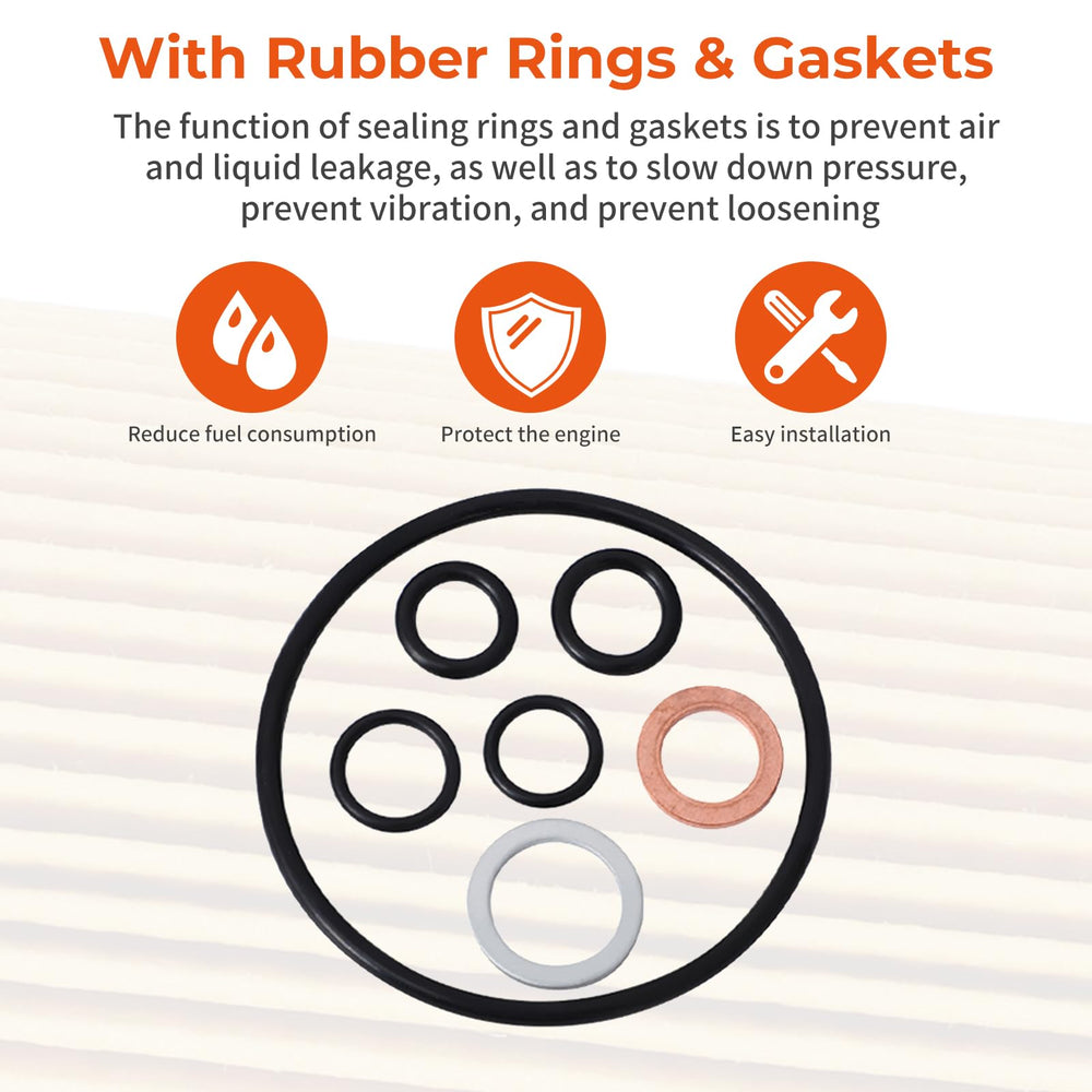 WIKIBB oil filter paper media captures dust and metal particles to protect engine