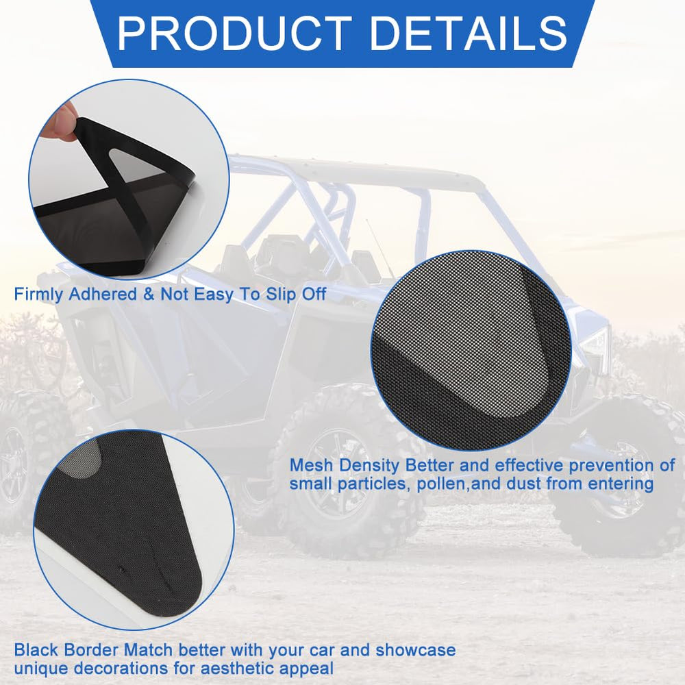WIKIBB Polaris RZR Pro XP 4 fitment with compatible vent screens.