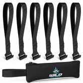 Wild Xplorer door hook tie-down strap secures rooftop cargo quickly on any car