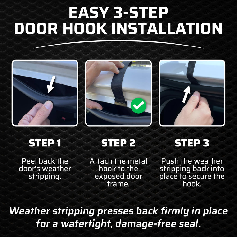 Wild Xplorer no-drips design prevents leaks during door clip mounting