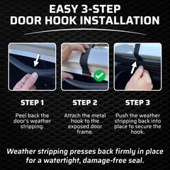 Wild Xplorer no-drips design prevents leaks during door clip mounting