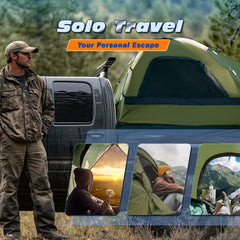 WildFinder truck bed tent connection tunnel for power cables and AC