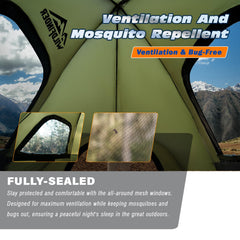 WildFinder truck bed tent color-coded poles simplify quick setup