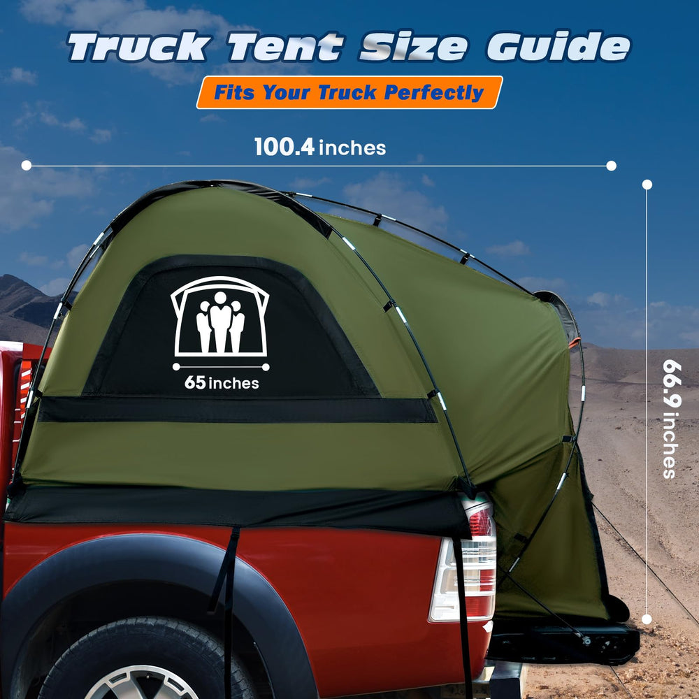 WildFinder truck bed tent clear manual speeds setup