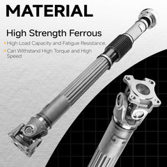 WildGear drive shaft close-up in high-strength steel, durable design
