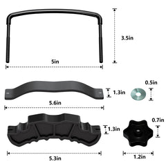 Wildroad washers and knurled nuts provide complete mounting hardware.
