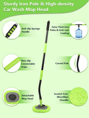 WillingHeart sturdy metal pole ensures durability during extended car washing sessions.