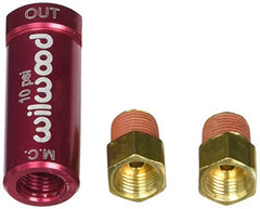 Included fittings shown with Wilwood 26013784 kit for brake line compatibility.