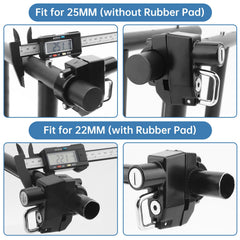 Windance helmet lock mounted on luggage rack for secure parking.
