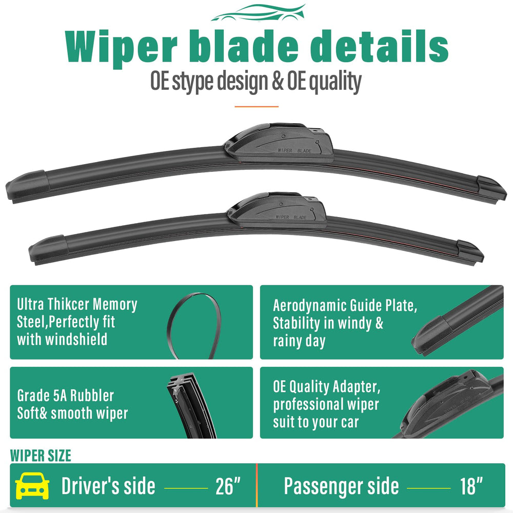 WINDSMILE 12-inch rear wiper blade for Acura RDX improving rear visibility in rain