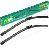 WINDSMILE 22/20 front wiper blades for Lincoln MKZ and Ford Mustang, clear visibility.