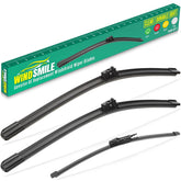 WINDSMILE 24-inch front wiper blade for Mercedes GLA improves visibility in rain.