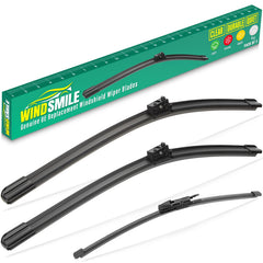 WINDSMILE 24-inch front wiper blade for Mercedes GLA improves visibility in rain.