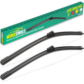 WINDSMILE 24in wiper blades on Mercedes CLA windshield deliver clear visibility in rain.