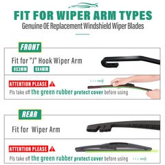 WINDSMILE aerodynamic wiper design reduces wind lift and noise.