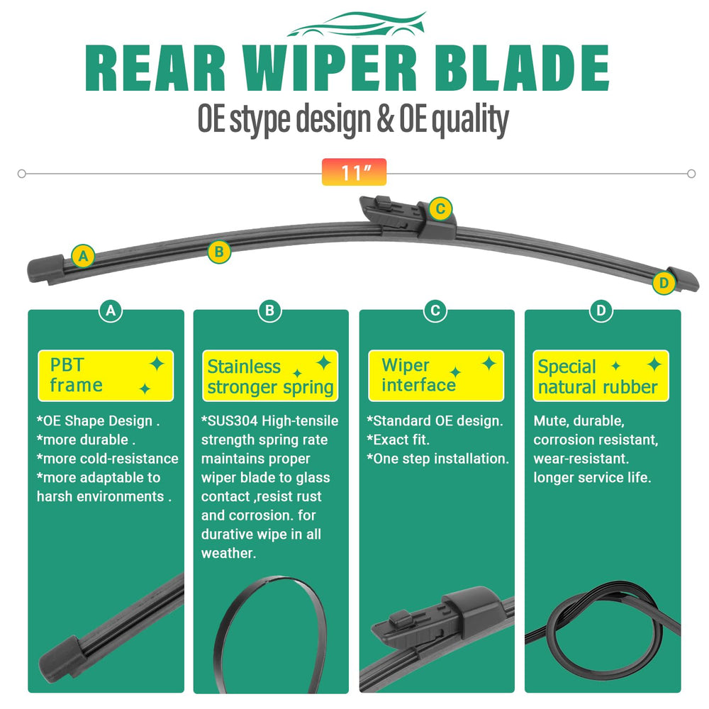 WINDSMILE all-weather wiper set maintains performance in rain and snow