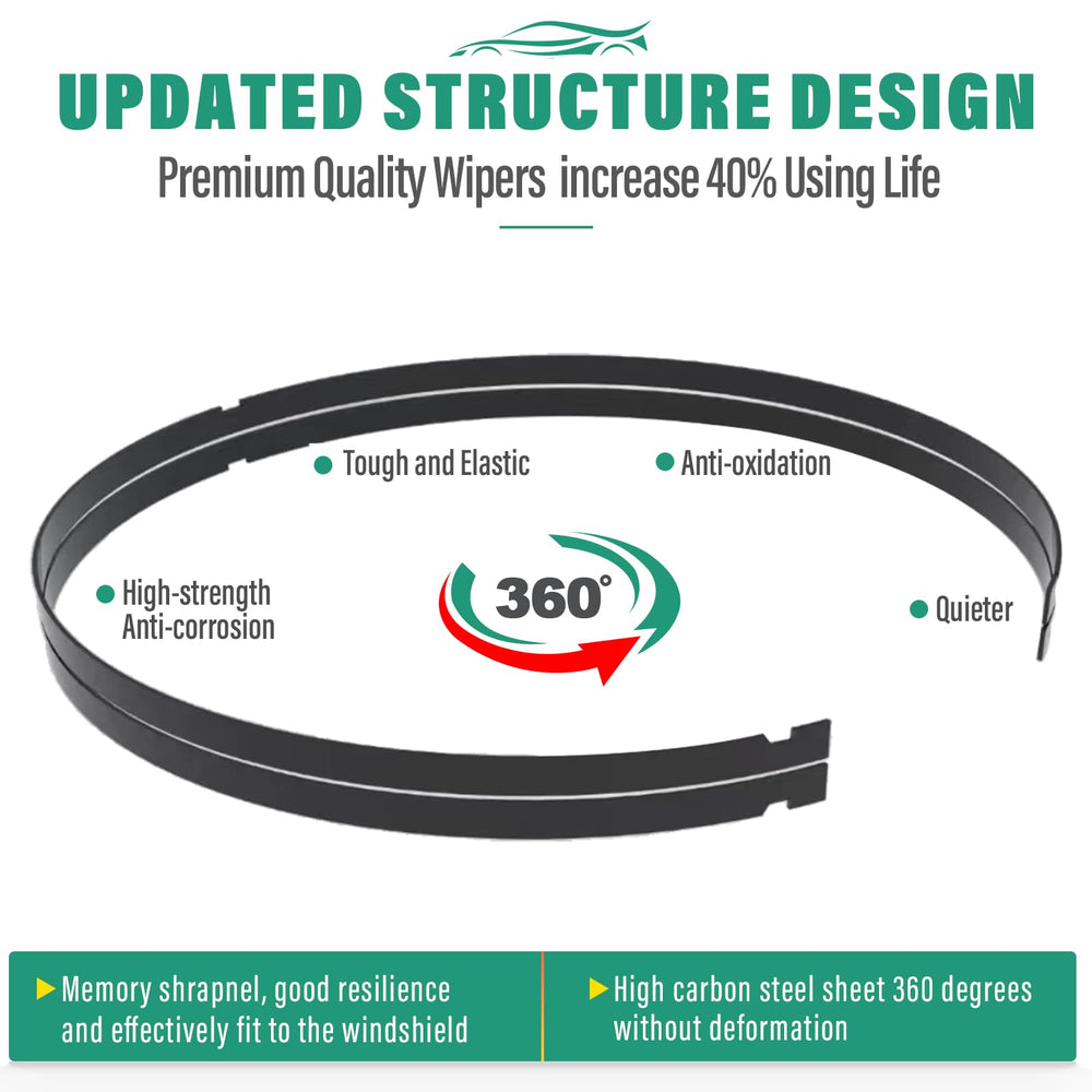 WINDSMILE all-weather wipers are built for durability in sun and snow
