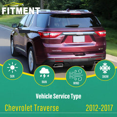 WINDSMILE 21-inch front wiper blade on Chevy Traverse ensures streak-free wipe.