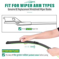 WINDSMILE Cruze wiper aerodynamic design reduces wind lift and noise.