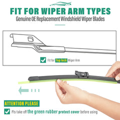 WINDSMILE durable windshield wiper blades resistant to UV and extreme temperatures