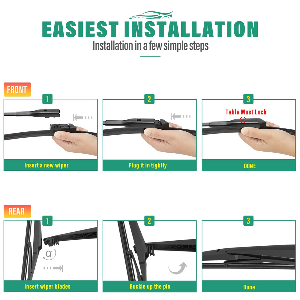 Durable WINDSMILE rubber resists UV and temperature changes