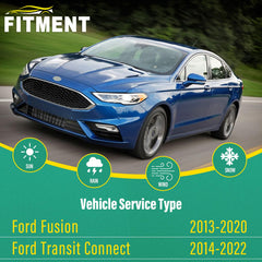 WINDSMILE Ford Fusion 28-inch front wiper close-up showing durable rubber.
