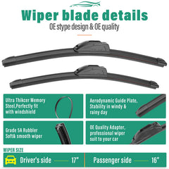 WINDSMILE H3 10inch rear wiper blade for reliable rear wipe