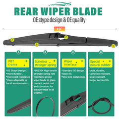 WINDSMILE packaging shows OEM-quality Jeep Compass wiper set