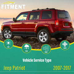 WINDSMILE Jeep Patriot rear wiper 10inch for better rear visibility.