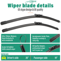 WINDSMILE rear 10-inch wiper blade for Countryman keeps rear window clean