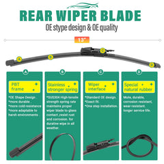 WINDSMILE Pack of 3 wiper blades offers OEM-quality replacement for Velar