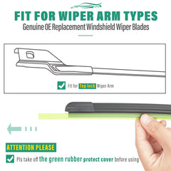 WINDSMILE blades maintain precise contact and even pressure across windshield.