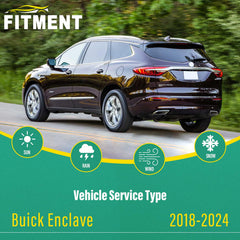 WINDSMILE rear wiper blade close-up for Buick Enclave, enhances rear visibility in rain.