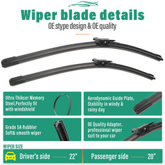 WINDSMILE streak-free wipe for reliable visibility in rain.