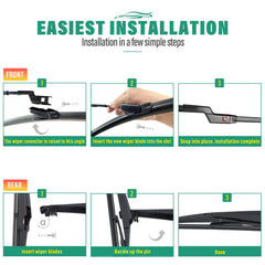 WINDSMILE Trax all-weather wipers resist UV and temperature extremes.