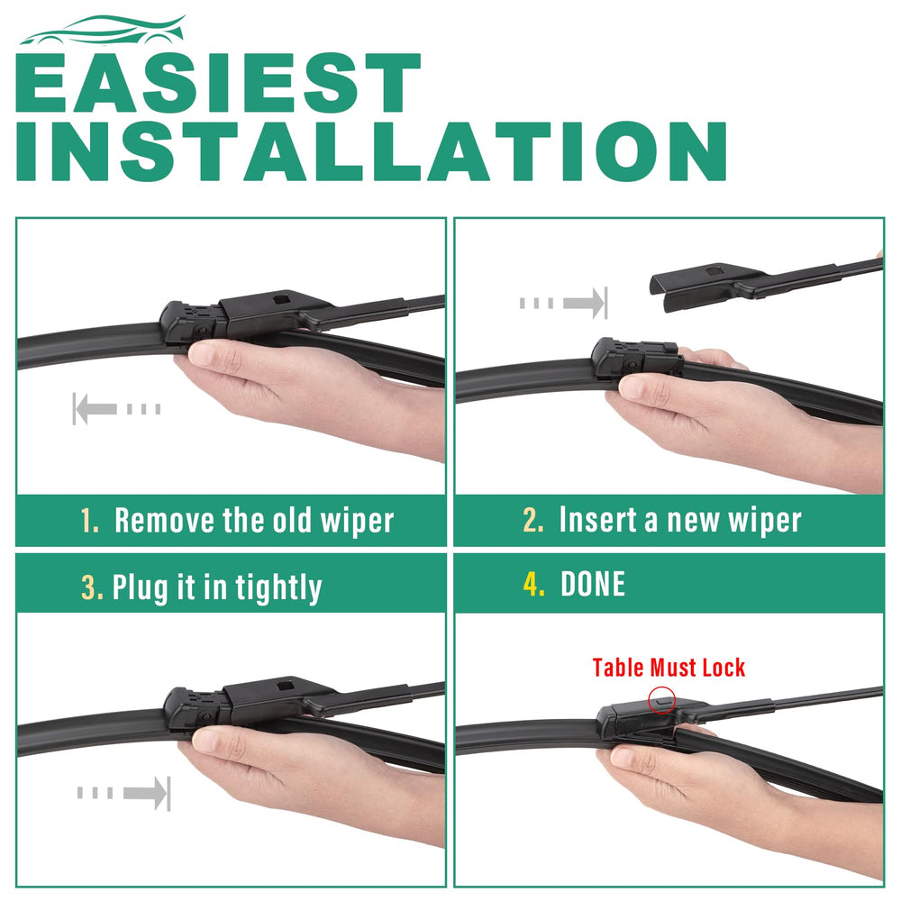 WINDSMILE uniform pressure steel springs for consistent windshield contact