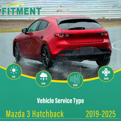 WINDSMILE Mazda3 front17 blade delivers clear highway visibility.