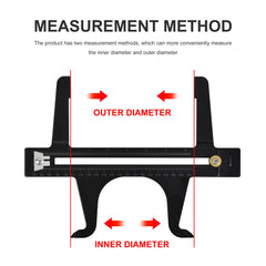 WINMAX Brake Gauge on a drum during measurement for accurate clearance.