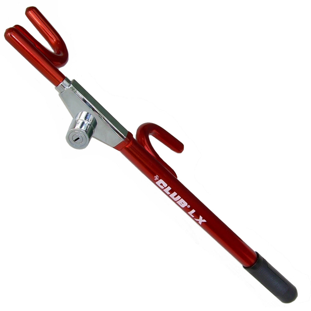 Winner International Club 1100 LX steering wheel lock in red provides visible security and robust protection.