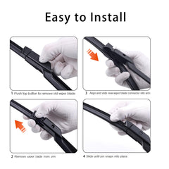 WINNERS 16-inch front beam blade improves windshield coverage during showers
