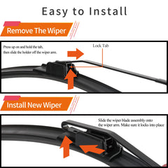 WINNERS Sorento rear 12-inch blade maintains rear visibility in snow