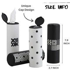 Four-pack round car tissue box from Winoo Design for bulk refreshment