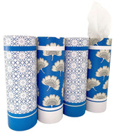 Winoo Design car tissues holder blue cylinder four pack for tidy cars