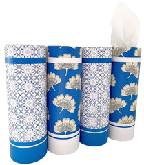 Winoo Design car tissues holder blue cylinder four pack for tidy cars