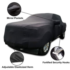 WinPower cover featuring reinforced security hooks for secure indoor fit.