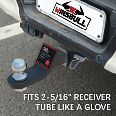 WINSBULL includes hitch pin and clip for immediate towing readiness.