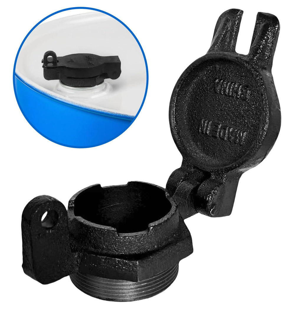 WINTOWIN diesel-transfer-tank-cap side-view highlights rugged construction for outdoor use.