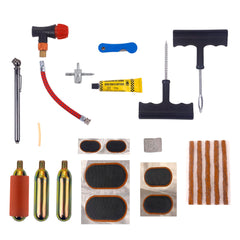 WINTOWIN tire repair kit contents laid out for easy repairs