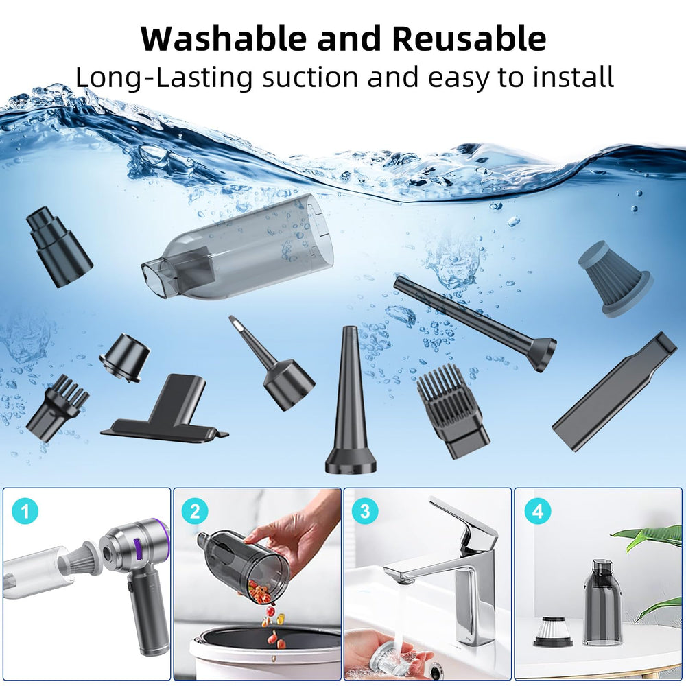 WINWEND portable vacuum compact design suitable for home and travel.