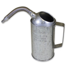 WirthCo Funnel King 2-quart measure can with flex spout for precise pouring in workshops.